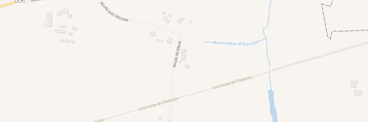 Plan du 537 Rte de Mené à Hinx