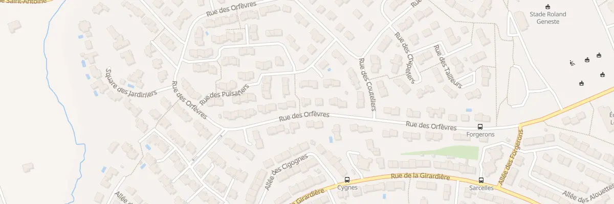 Plan du 34 Rue des Orfèvres à Cholet