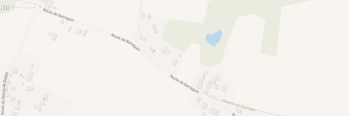 Plan du 656 Rte de Barraguin à Goos
