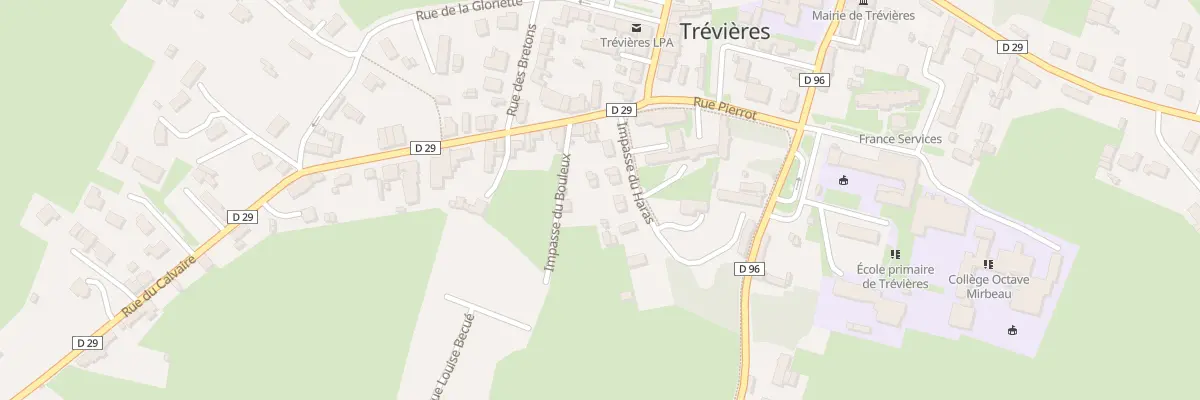 Plan du 64 Imp du Haras à Trévières