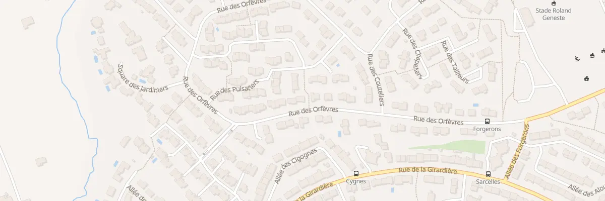 Plan du 36 Rue des Orfèvres à Cholet