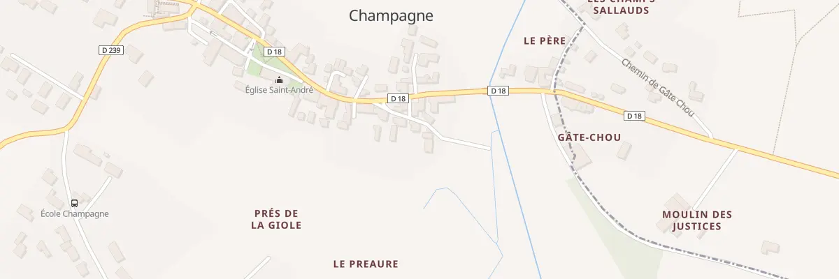 Plan du 7 Rue de la Forge à Champagne