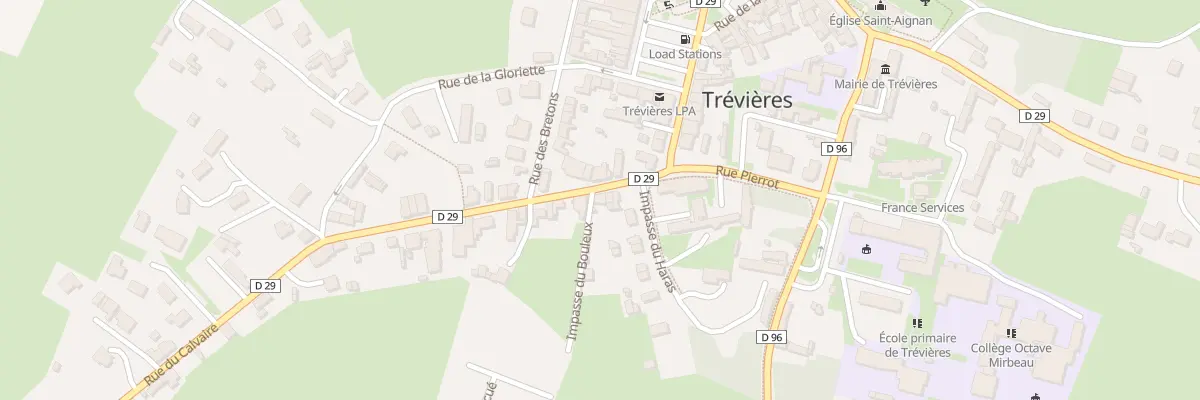 Plan du 53 Rue du Calvaire à Trévières