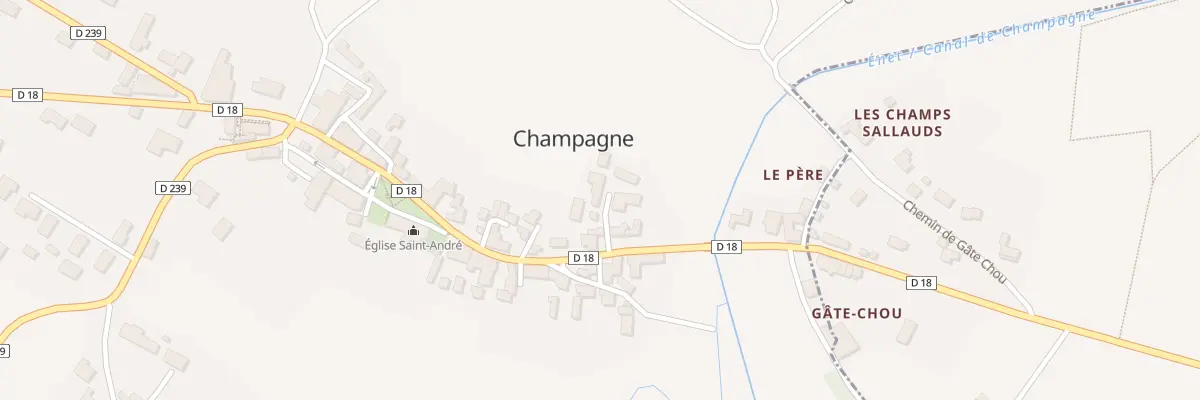 Plan du 9 Imp des Marronniers à Champagne