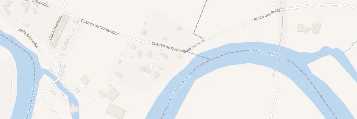 Plan du 580 Che de l’Armentiou à Puyoô