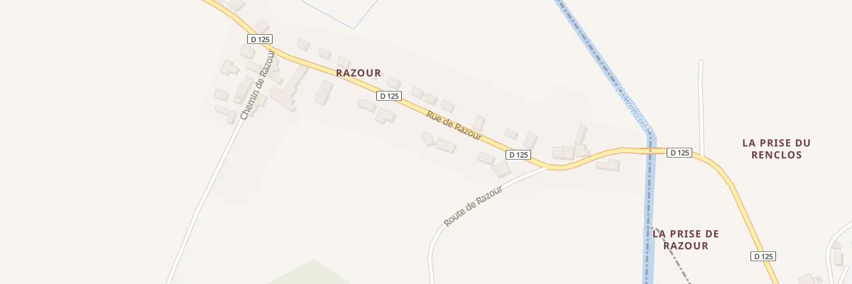Plan du 23 Rue de Razour à Champagne