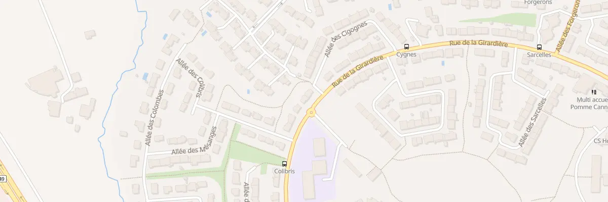 Plan du 72 Rue de la Girardière à Cholet