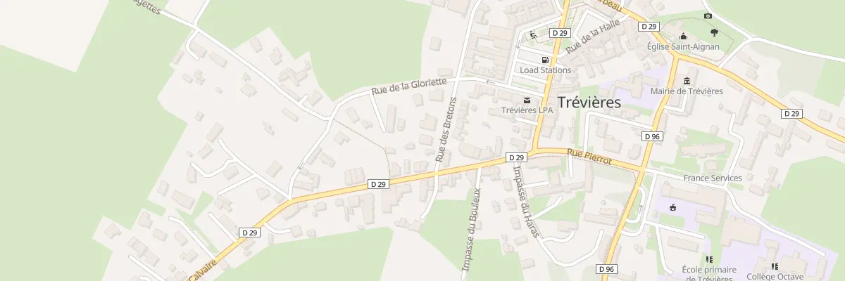 Plan du 244 Rue des Bretons à Trévières