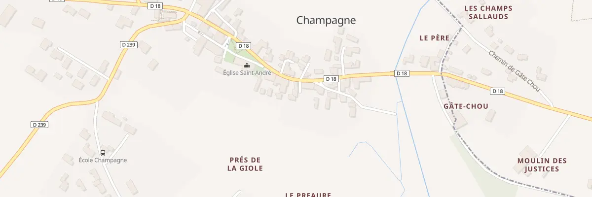Plan du 4 Imp des Jardins à Champagne