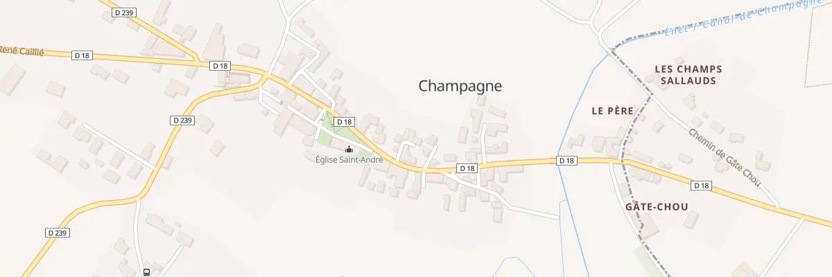 Plan du 2 Imp des Tilleuls à Champagne