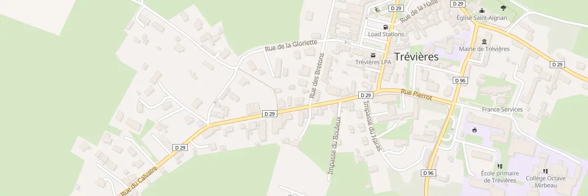 Plan du 128 Rue du Calvaire à Trévières