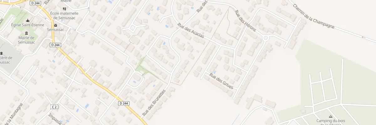 Plan du 24 Rue des Brunettes à Semussac
