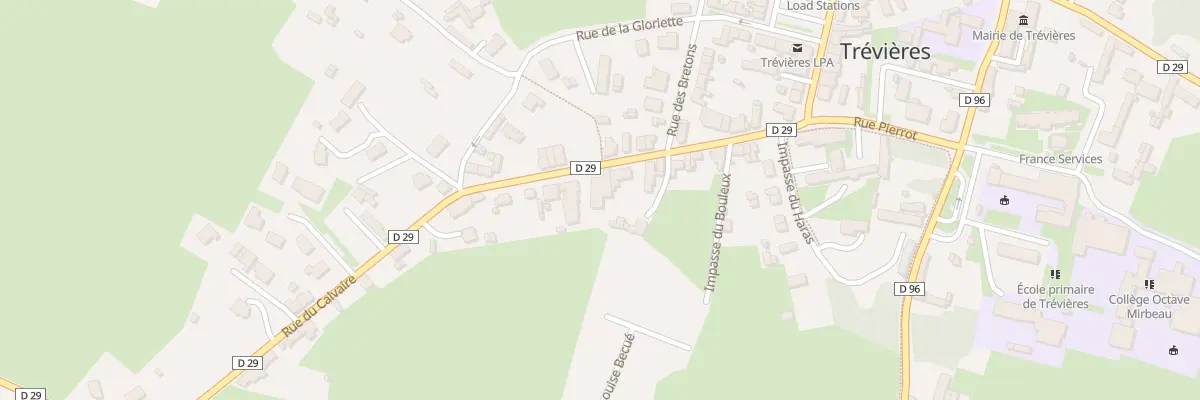 Plan du 163 Rue du Calvaire à Trévières