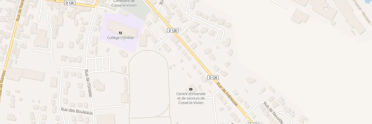 Plan du 14 Rue de la Frénouse à Cossé-le-Vivien