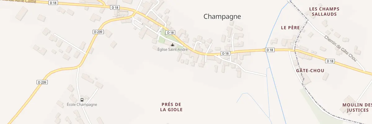Plan du 39 Av Réné Caillé à Champagne