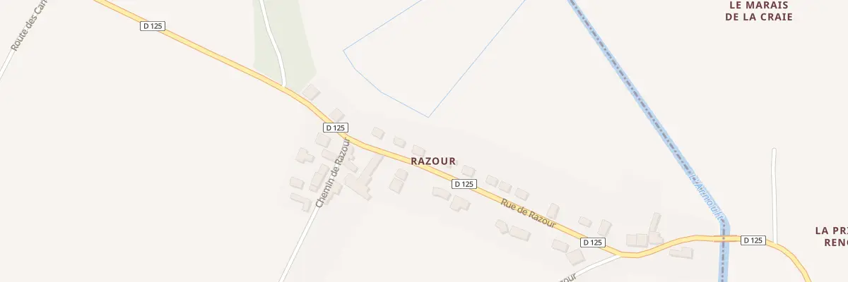 Plan du 38 Rue de Razour à Champagne
