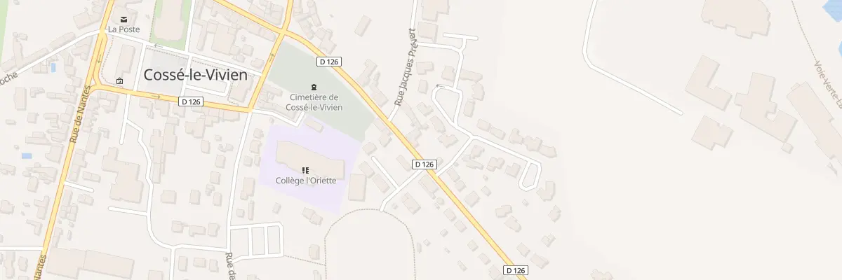 Plan du 33 Rue de la Frénouse à Cossé-le-Vivien
