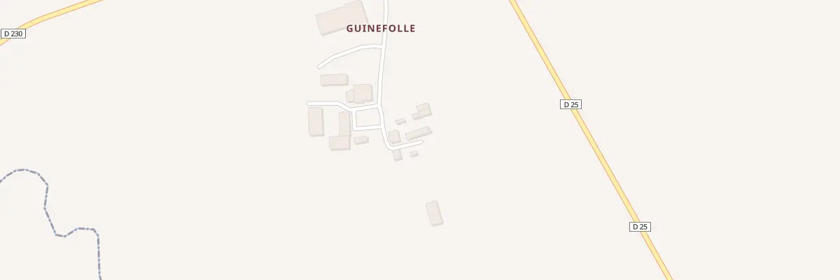 Plan du 233 Che de Guinefolle à Chérancé