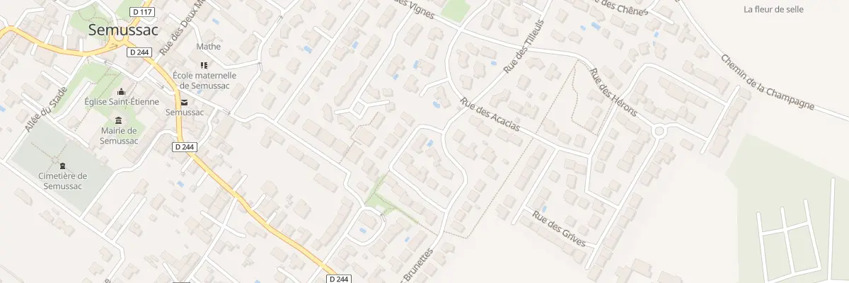 Plan du 12 Rue des Chanterelles à Semussac