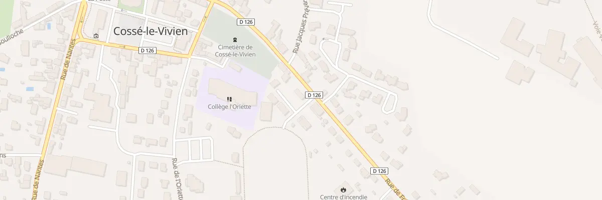 Plan du 8 Rue de la Frénouse à Cossé-le-Vivien