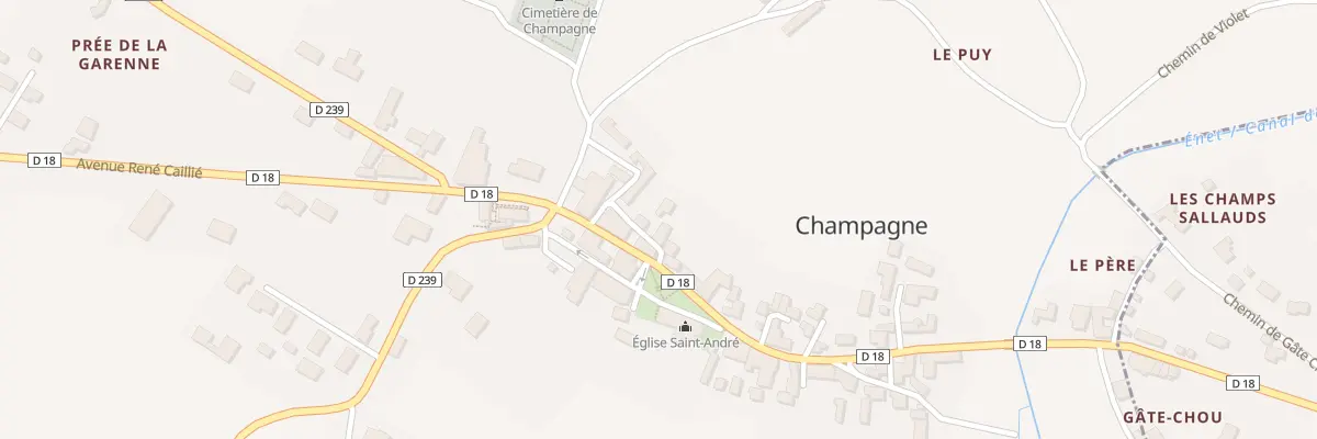 Plan du 5001 Rue du Vieux Puits à Champagne