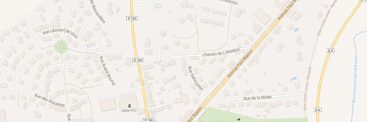 Plan du 7 Rue Saint Julien à Cossé-le-Vivien