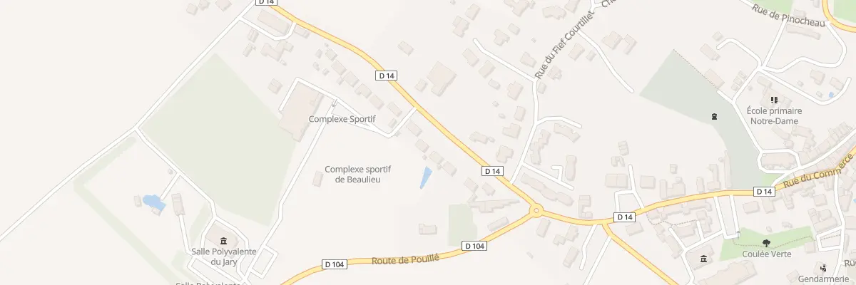 Plan du 27 Rue du stade de beaulieu à L’Hermenault