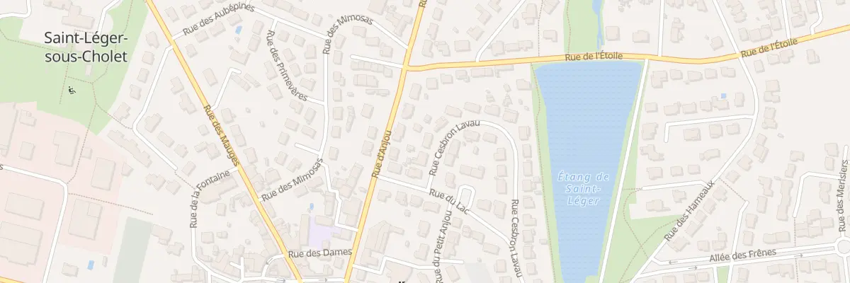 Plan du 44 Rue Cesbron Lavau à Saint-Léger-sous-Cholet