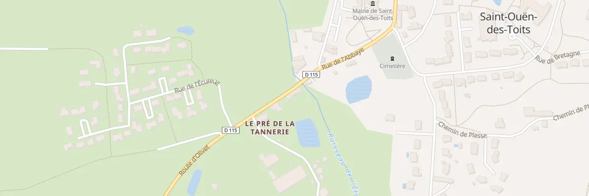 Plan du 30 Rue de l’Abbaye à Saint-Ouën-des-Toits
