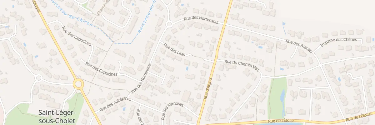 Plan du 6 Rue des Lilas à Saint-Léger-sous-Cholet