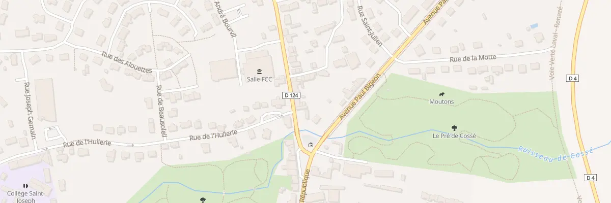Plan du 4 Rue de la Libération à Cossé-le-Vivien