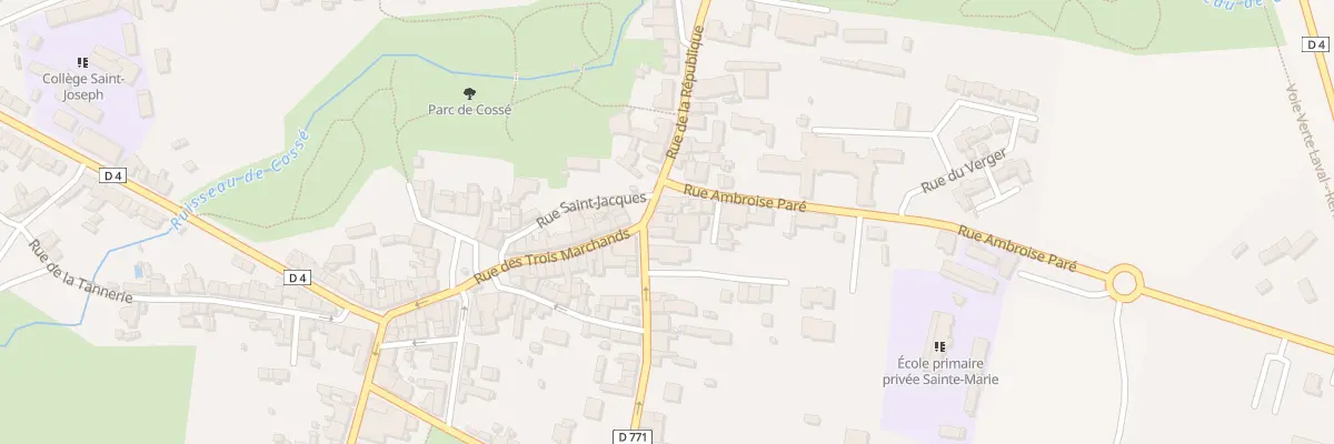 Plan du 7 Pl Saint Jacques à Daon