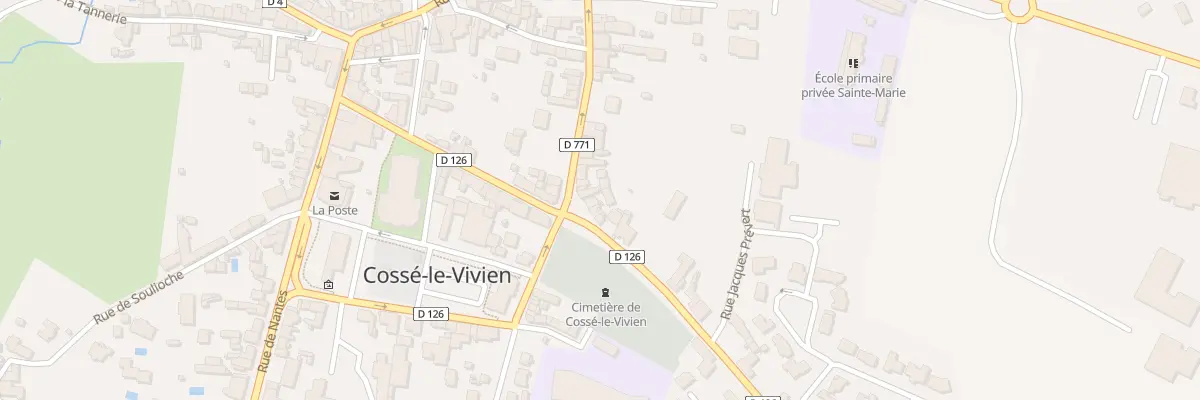 Plan du 3 Rue de la Frénouse à Cossé-le-Vivien