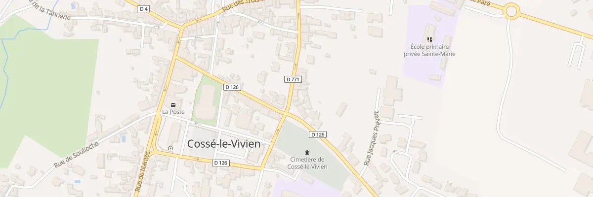 Plan du 4 Rue Grande Rue à Cossé-le-Vivien