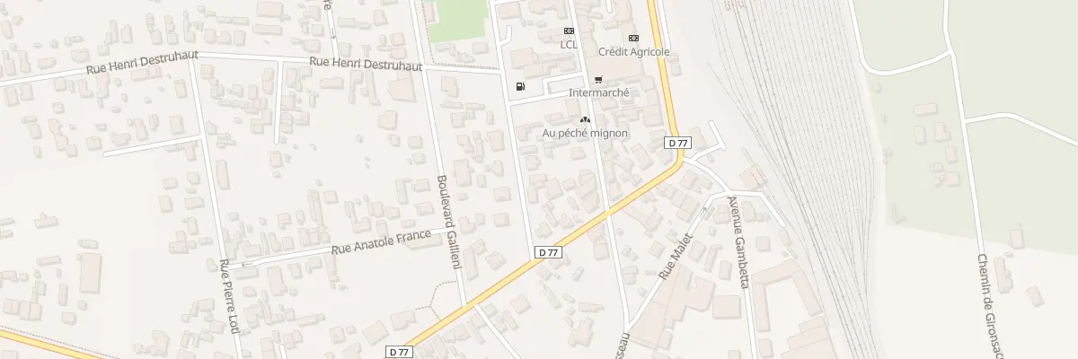 Plan du 21 Rue Pascal Duprat à Morcenx-la-Nouvelle