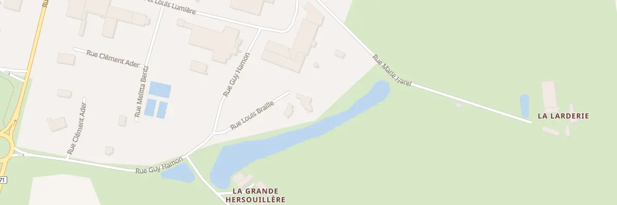 Plan du 1 Rue Louis Braille à Cossé-le-Vivien
