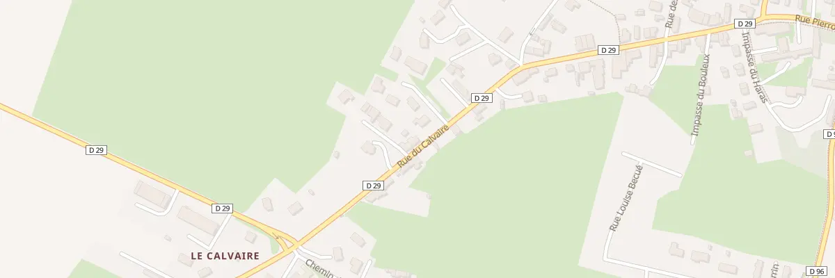 Plan du 422 Rue du Calvaire à Trévières
