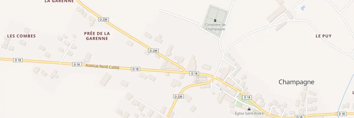 Plan du 6 Rue du Pas d’Arnaise à Champagne