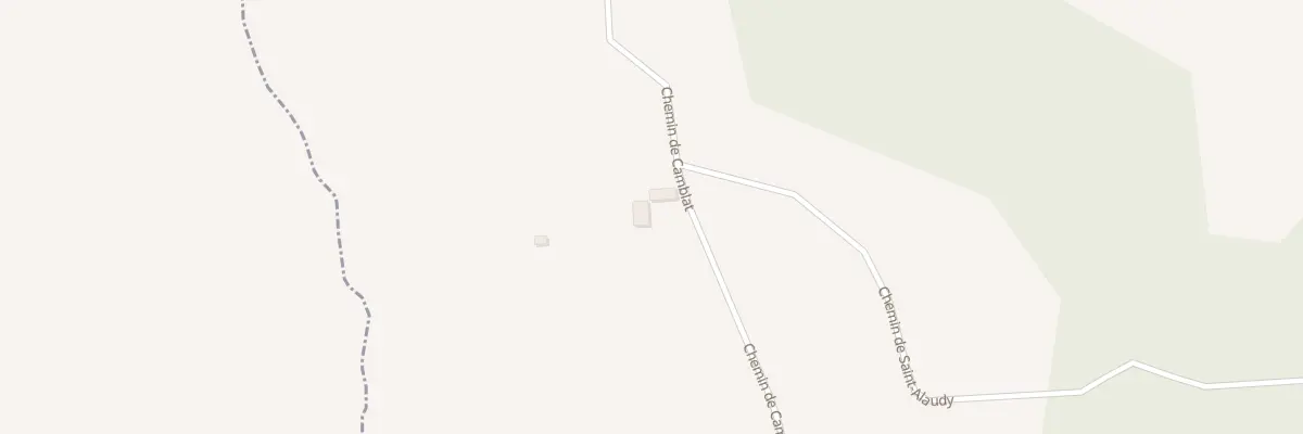 Plan du 986 Che de Camblats à Ossages