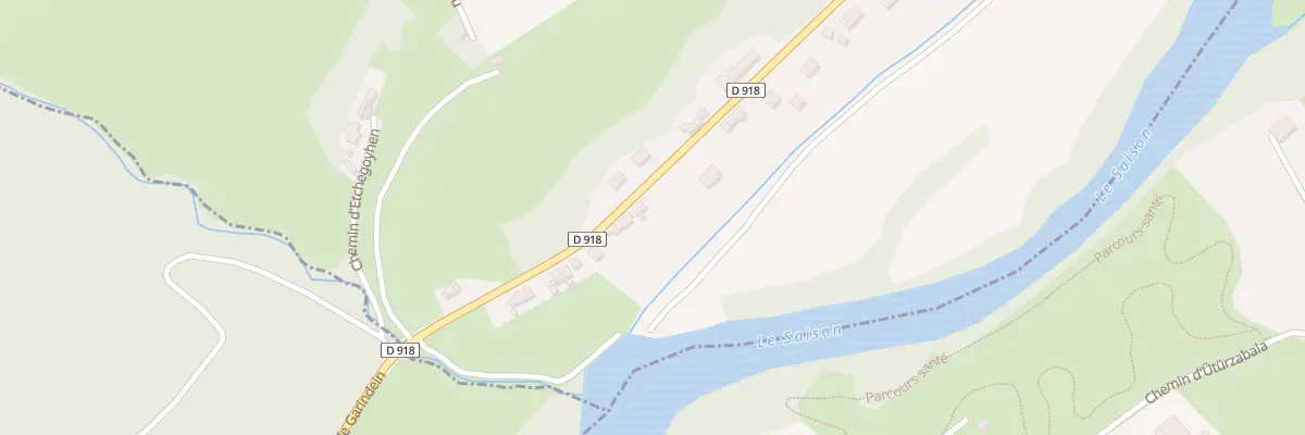 Plan du 829 Rte d’Ordiarp à Garindein