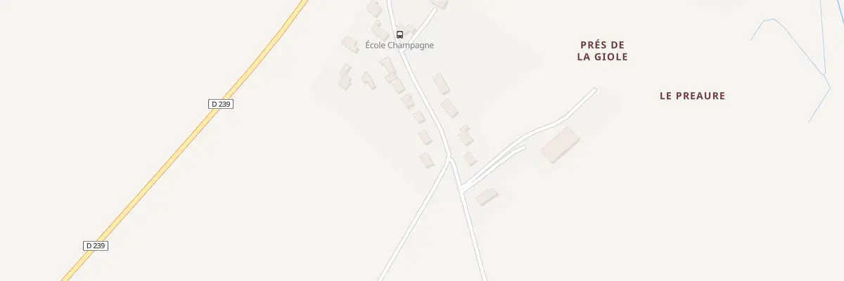 Plan du 14 Rue des Ecoles à Champagne