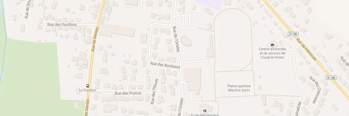 Plan du 17 Rue de l’Oriette à Cossé-le-Vivien