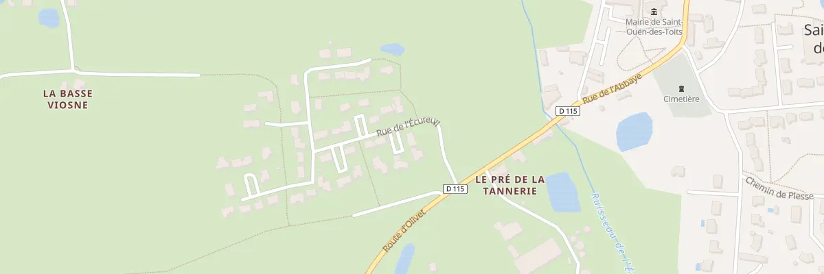 Plan du 1 Rue de l’Ecureuil à Saint-Ouën-des-Toits