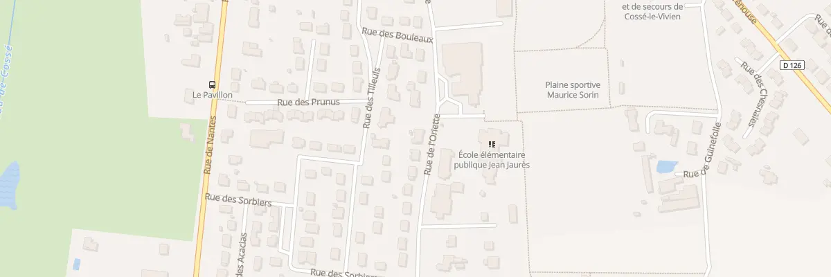 Plan du 27 Rue de l’Oriette à Cossé-le-Vivien