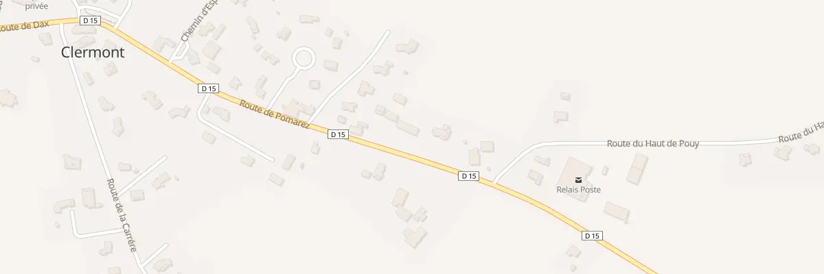 Plan du 447B Rte de Pomarez à Clermont