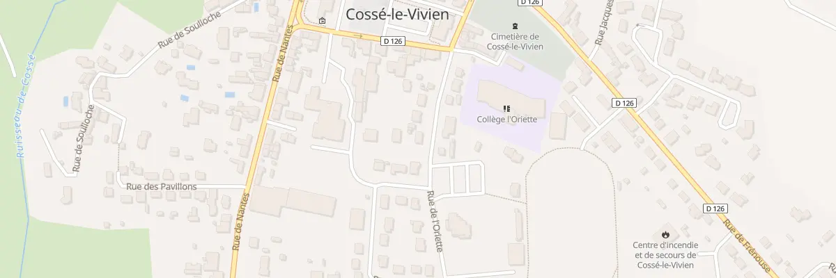 Plan du 5 Rue de l’Oriette à Cossé-le-Vivien