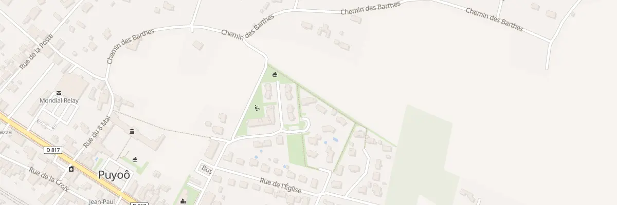 Plan du 1 Che de l’Estibat à Puyoô