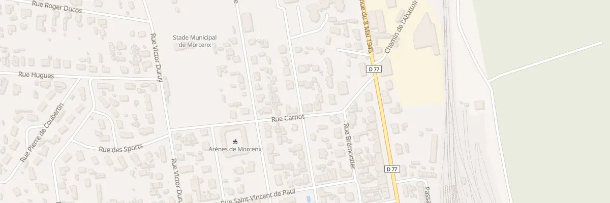 Plan du 20 Rue Carnot à Morcenx-la-Nouvelle