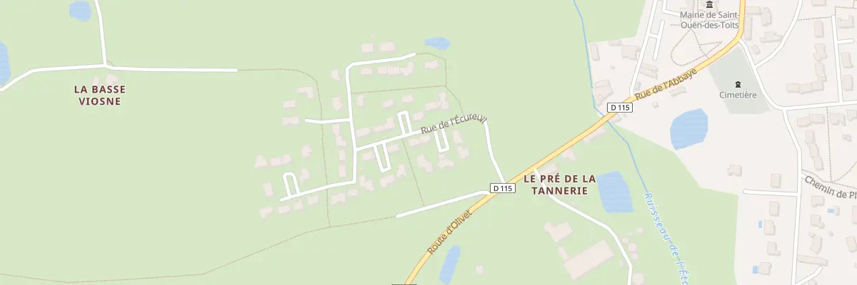 Plan du 9 Rue de l’Ecureuil à Saint-Ouën-des-Toits