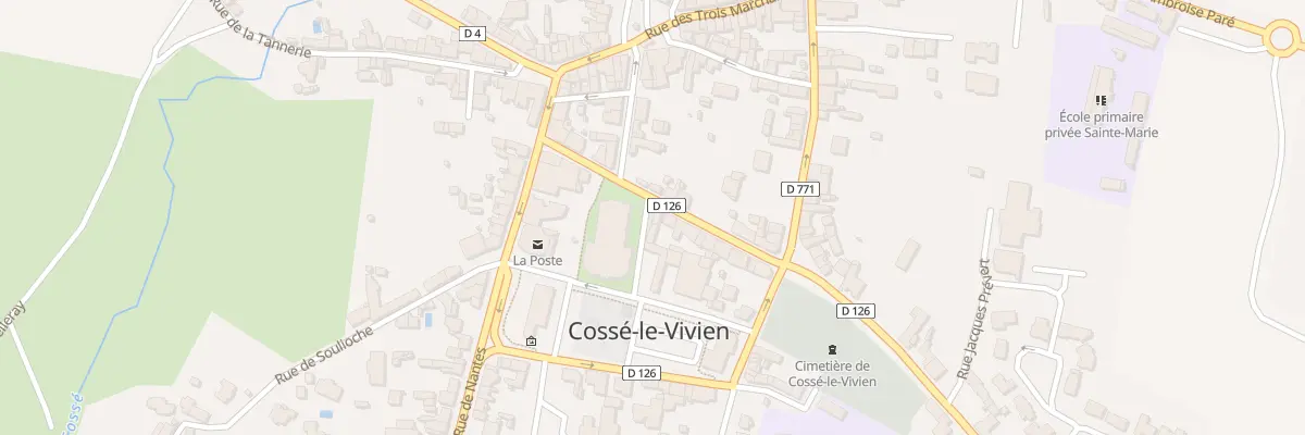 Plan du 12B Rue du Point du Jour à Cossé-le-Vivien